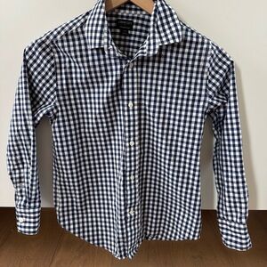 Crewcuts factory | boys long sleeve flex Thompson gingham | size 10